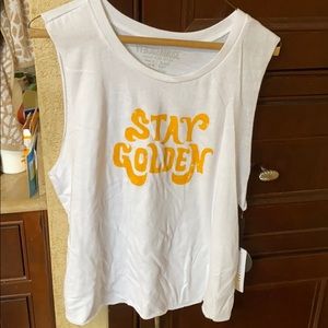 Cut off t - stay golden